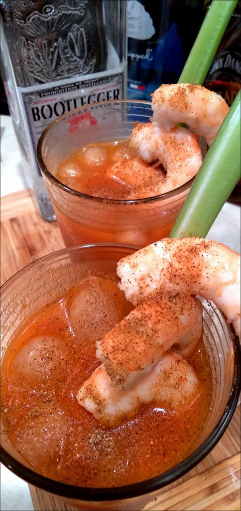 Bloody Mary with Shrimp
