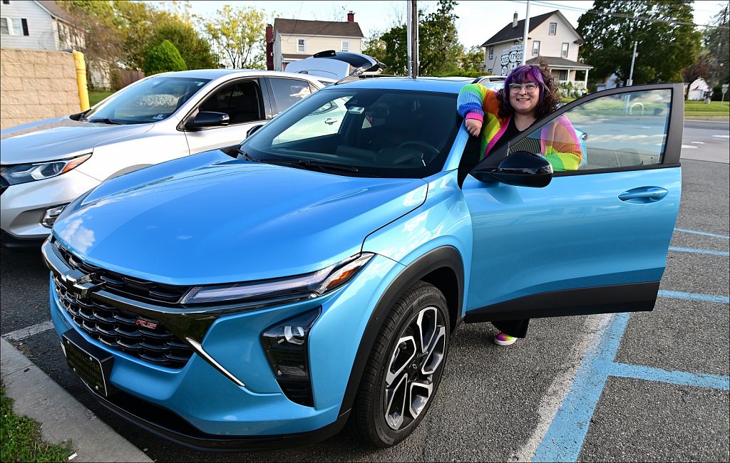 Cheyenne with her New Car